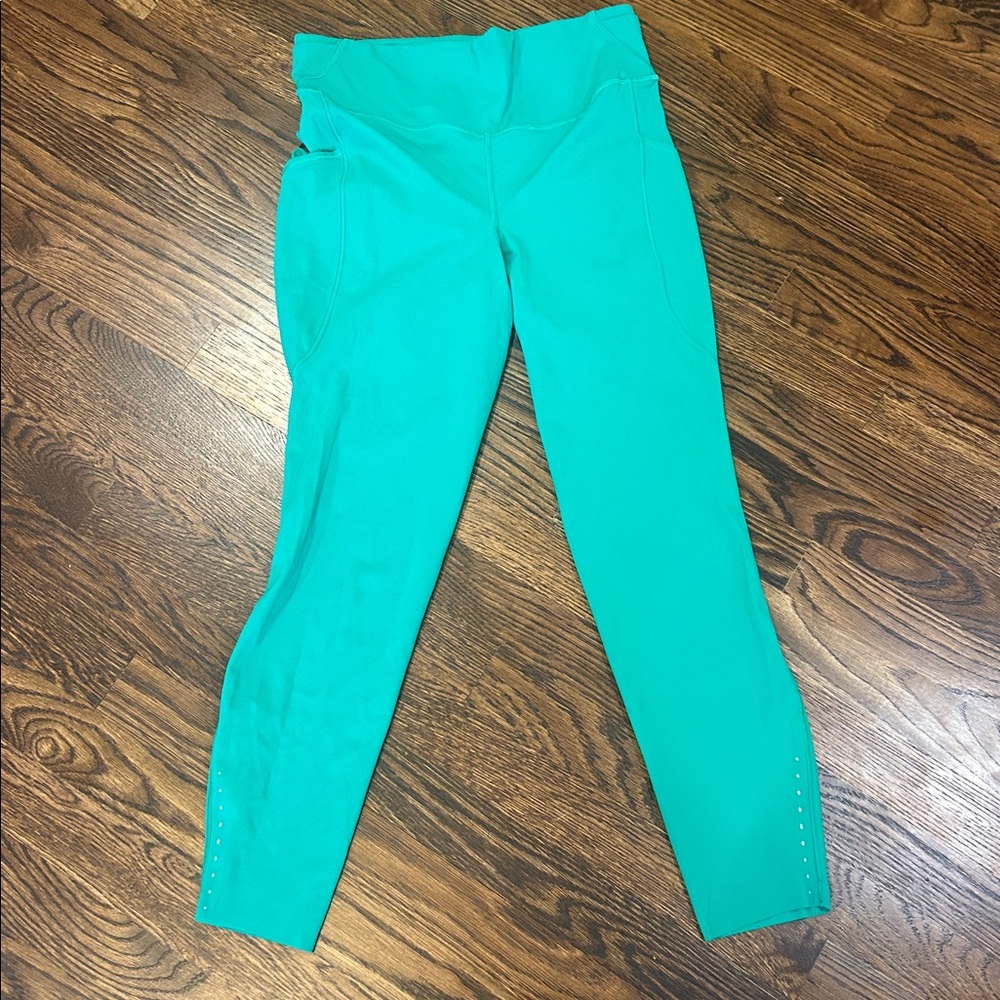 Teal High-Waisted Leggings